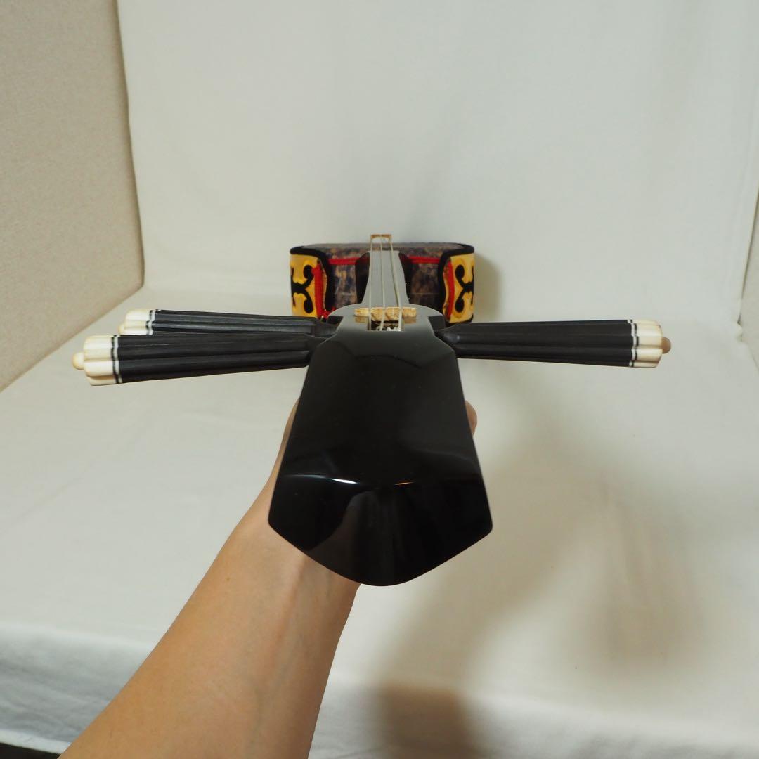 沖縄　三線　袋付　人工皮