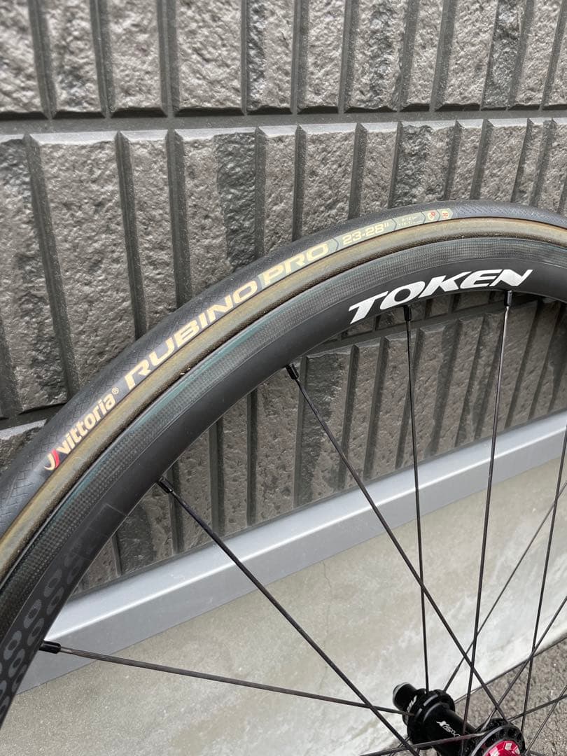 最終値下げ！TOKEN T28 カーボンホイール　1132g