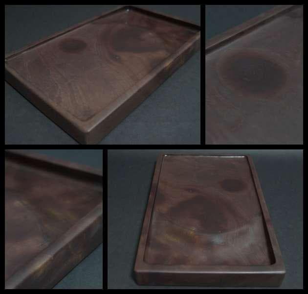 大型端渓硯 宋坑 12寸 唐木硯箱付 総重4.9㎏★時代物★書道具