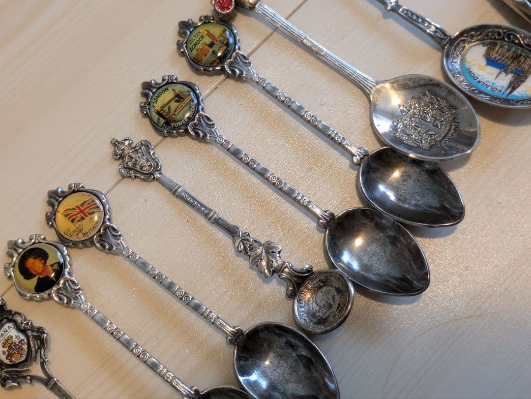 (木製スプーンラック付き）スーベニアスプーンラック　セット