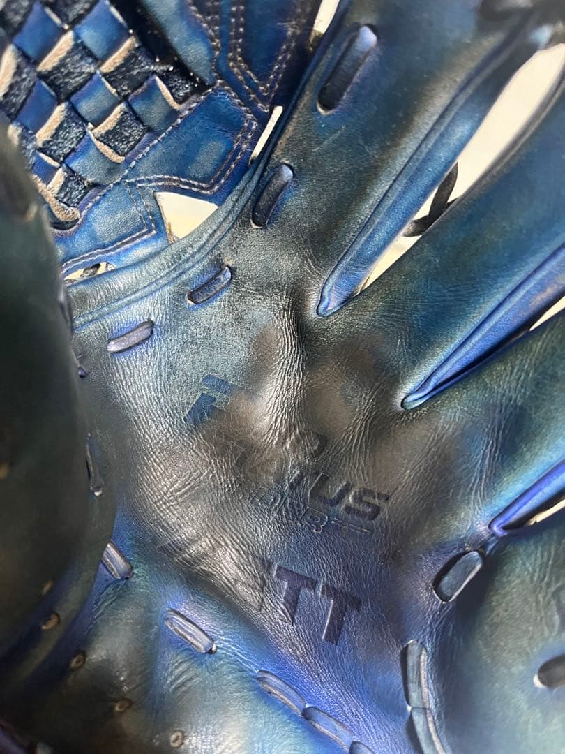 ZETT プロステイタス 硬式 オーダーグラブ 投手用 日本製 刺繍有 ブルー