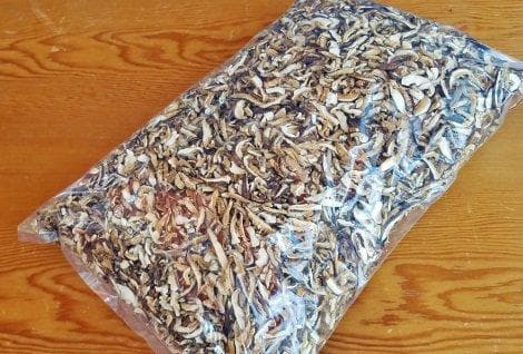伊豆産原木栽培干し椎茸小割れスライスしいたけ1㎏業務用卸価格お徳用特価