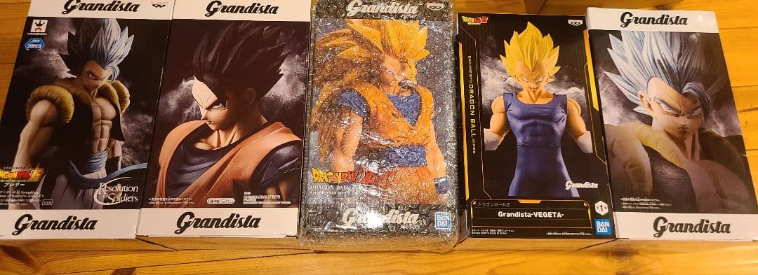 ドラゴンボール　グランディスタ　孫悟空　3ベジータ　孫悟飯　ゴジータ　フィギュア