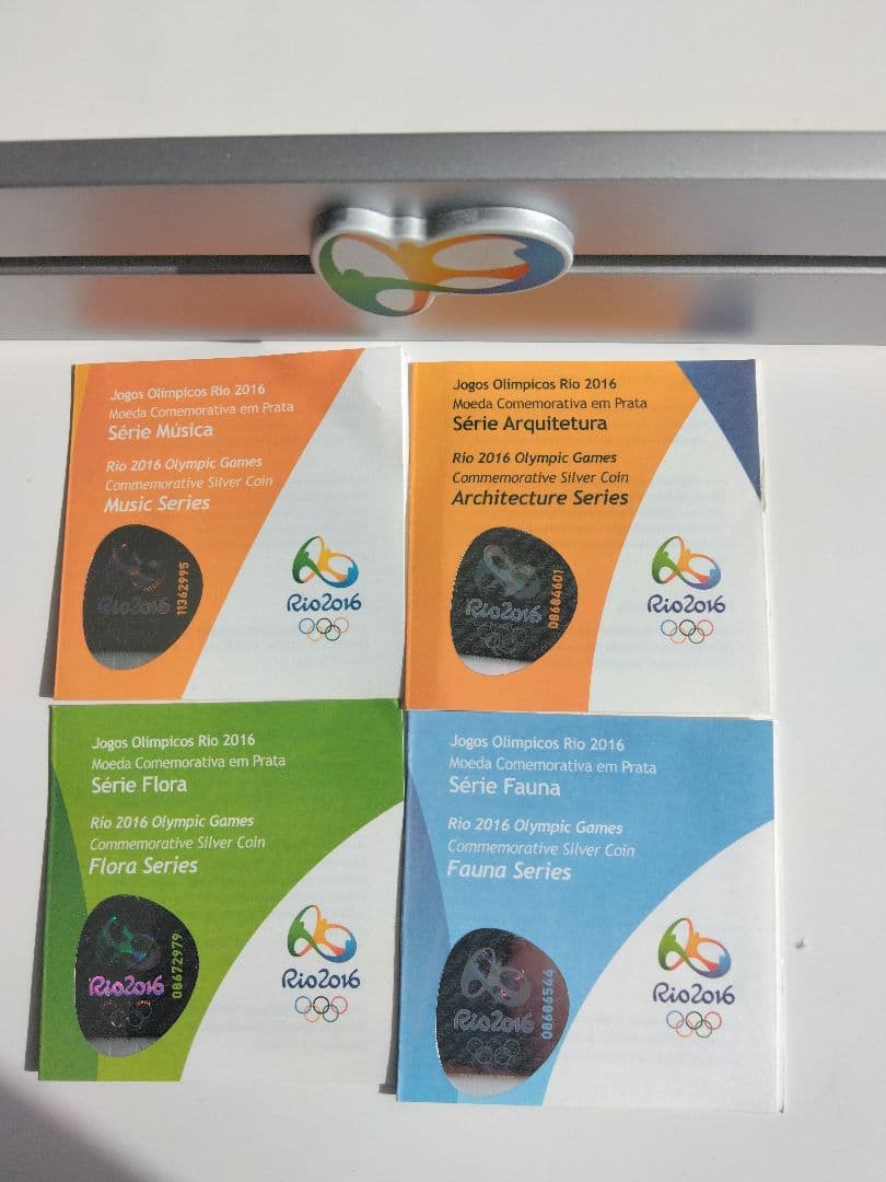 リオオリンピック記念銀貨4種セット1,500セット限定。合計108g SV925