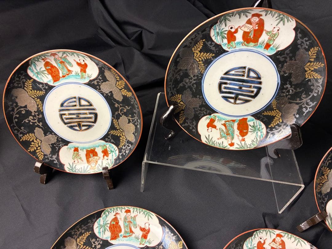 古伊万里 色絵 中皿 珍品 希少