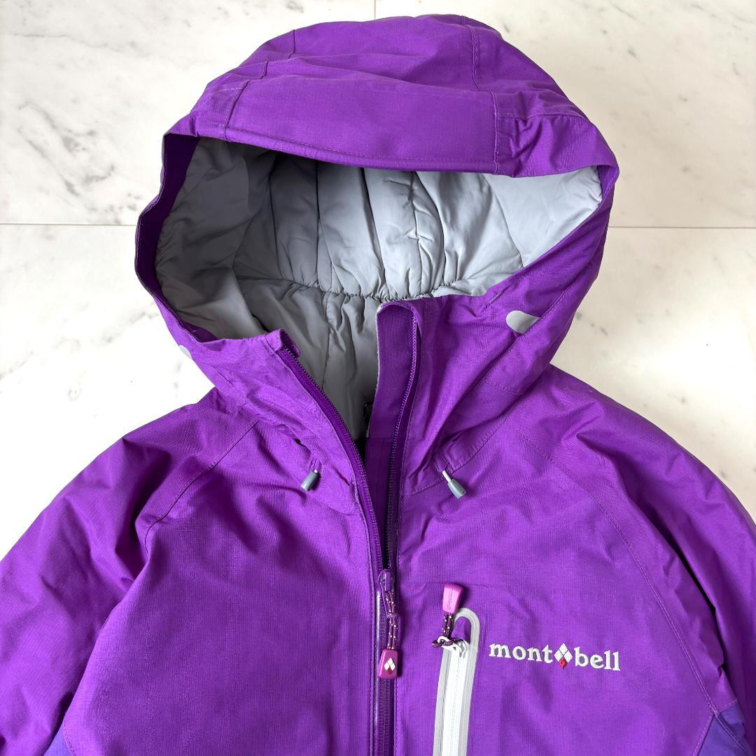 美品✨ モンベル パウダーライトパーカ M パープル スノボ スキー レディース