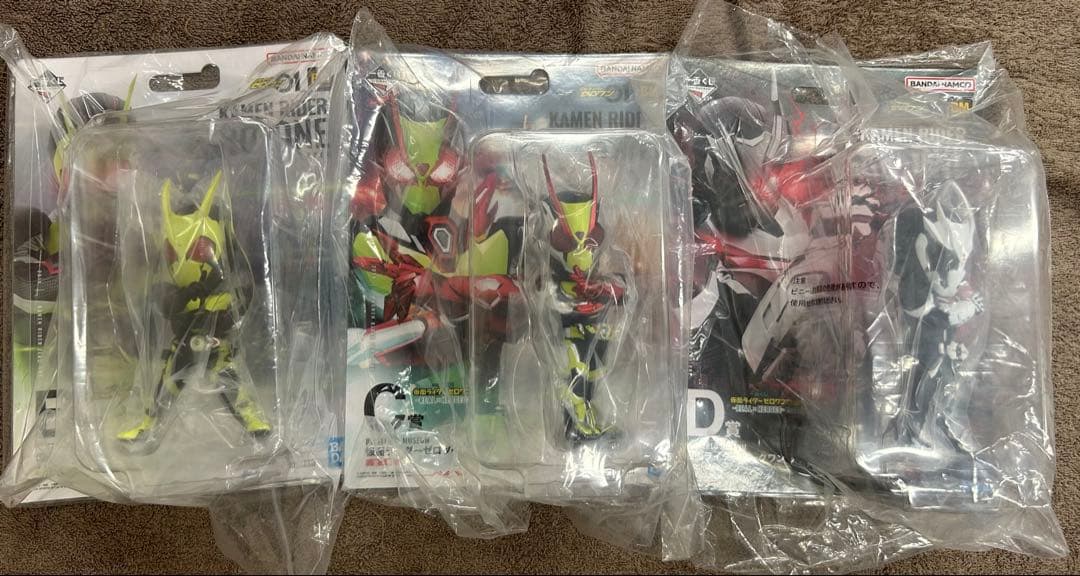 仮面ライダー フィギュア B.C.D賞3体セット