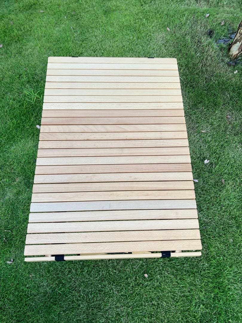 HILANDER ハイランダー ウッドロールトップテーブル　折りたたみ式