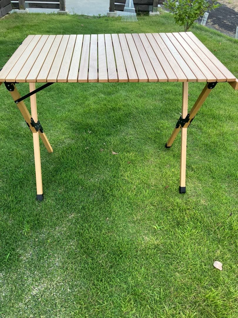 HILANDER ハイランダー ウッドロールトップテーブル　折りたたみ式