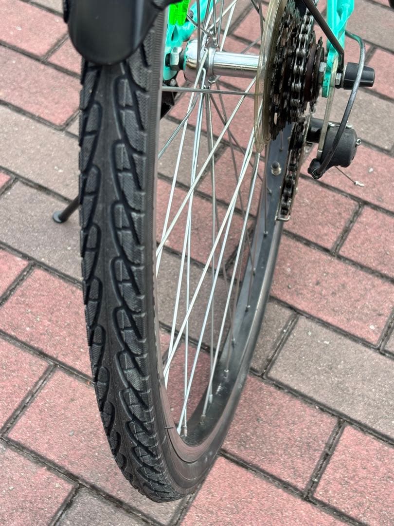 脱着前籠付きオートライト・クロスバイク(27㌅)お引き取り限定[配達可]