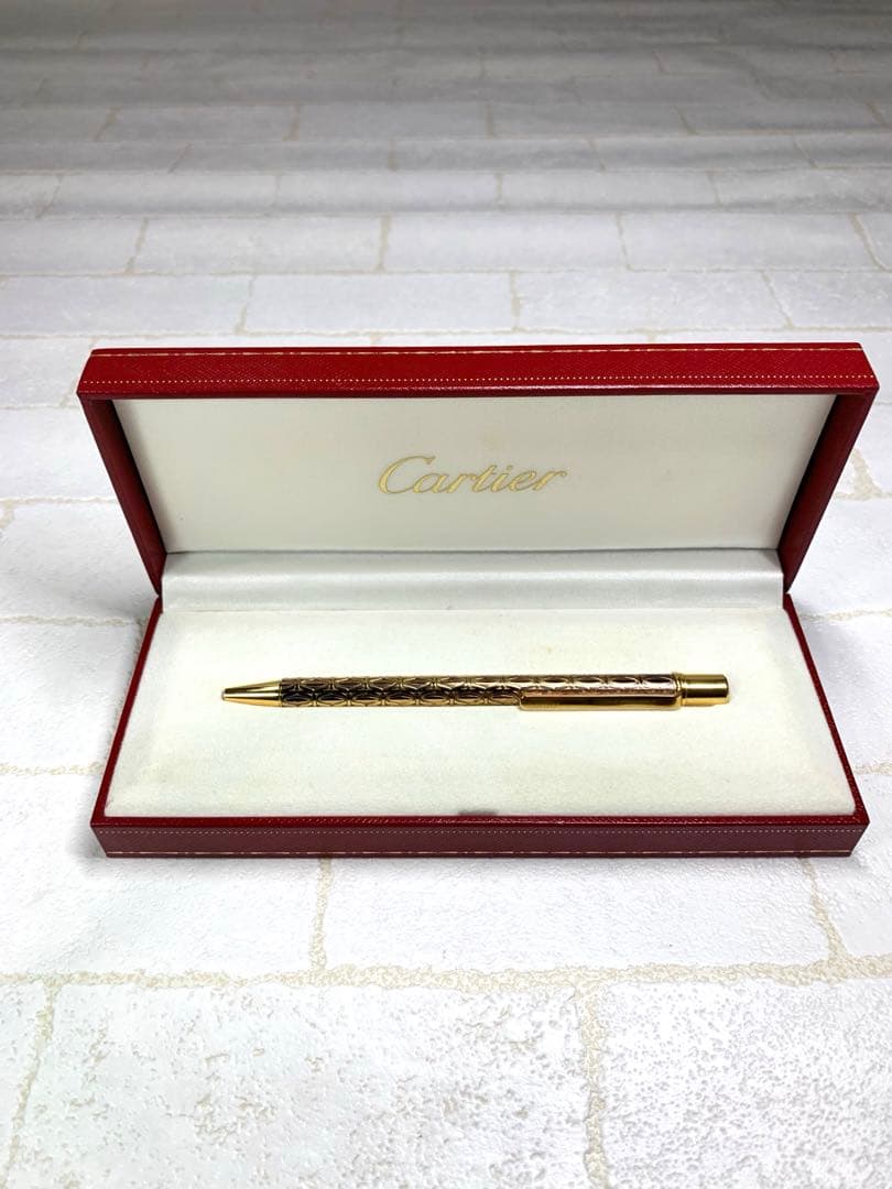 Cartier カルティエ サントス C ドゥ 2C ボールペン ゴールド箱付き