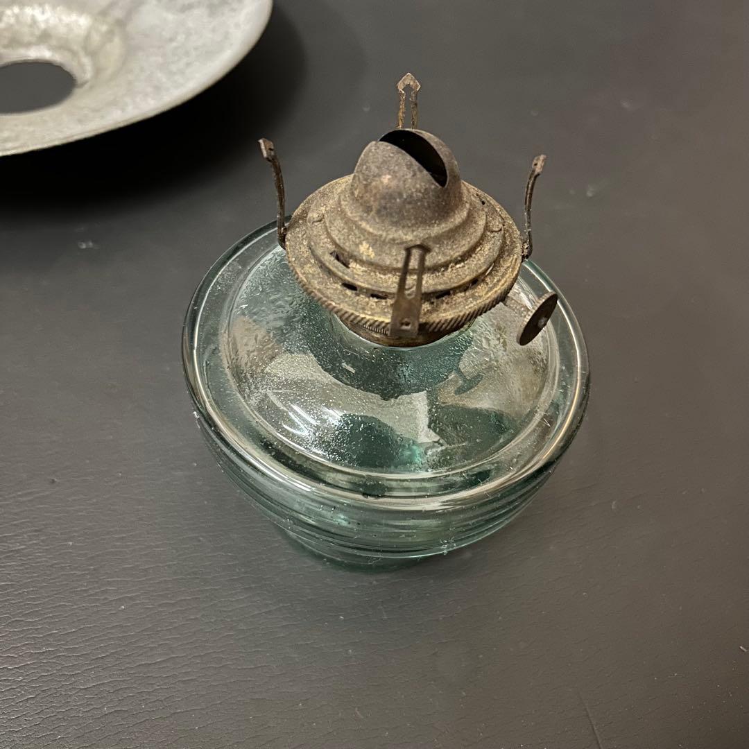 【希少】ホヤに「保険」印字 吊りランプ レトロ