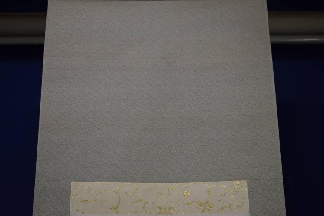 真作/藤井松林/金波画賛/月画賛/布袋屋掛軸HI-526