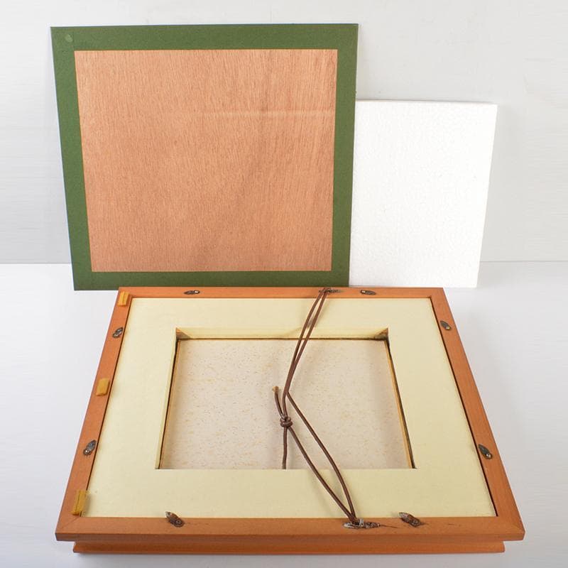 茶道具　裏千家十五代鵬雲斎筆　一行書　「古今無二路」　色紙額　M　R7288B