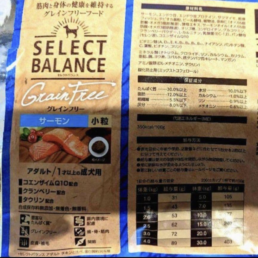 セレクトバランス グレインフリー アダルト サーモン 成犬用 10kg