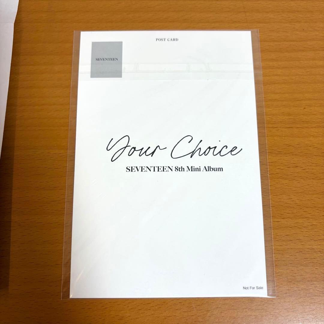 Seventeen your choice ユニバ　特典　ウォヌ　直筆サイン