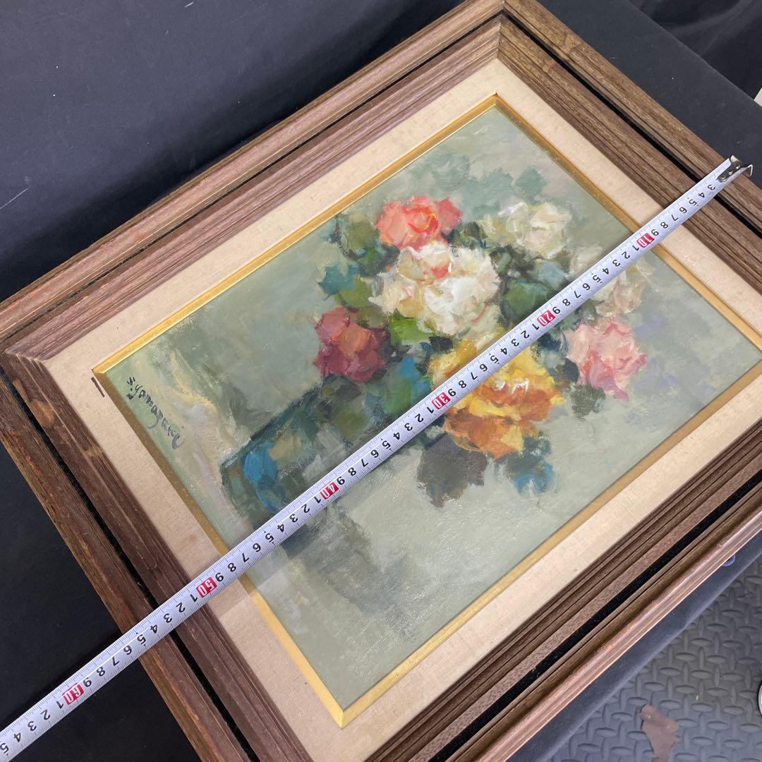 山崎翠祥 薔薇 1981 油絵　絵画