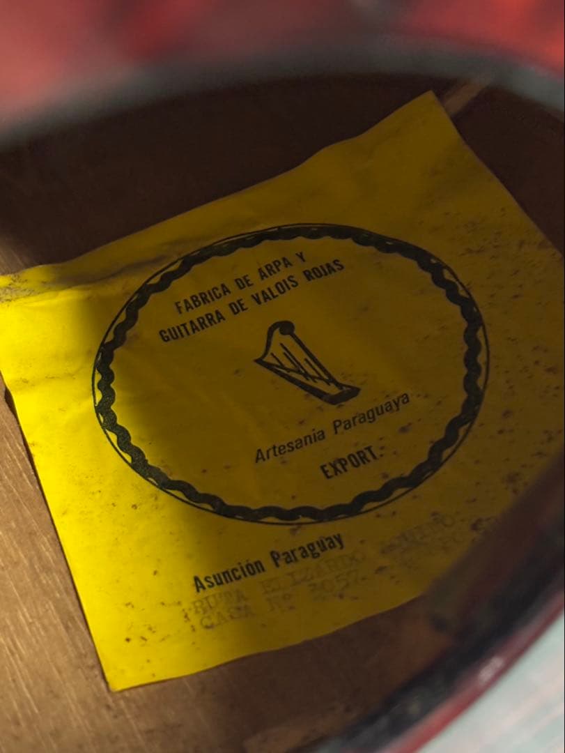 木製ハープ パラグアイ アルパ FABRICA DE ARPA Y B94