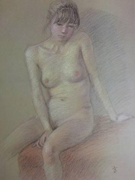 高塚省吾、裸婦、希少限定大判額装用画集より、新品額装付、美品