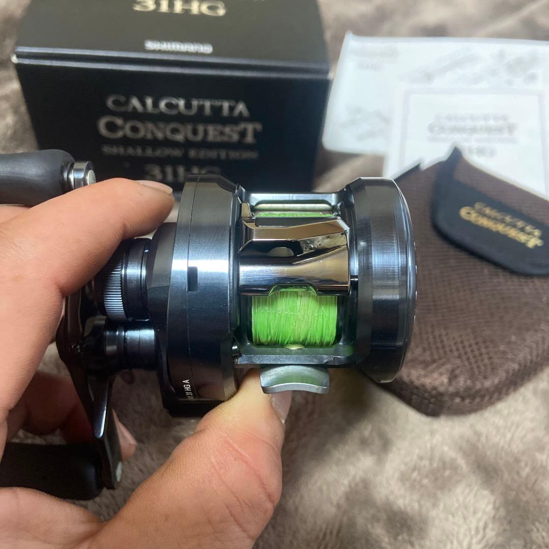 【美品】シマノ 24カルカッタコンクエストシャローエディション31HG(左巻き)