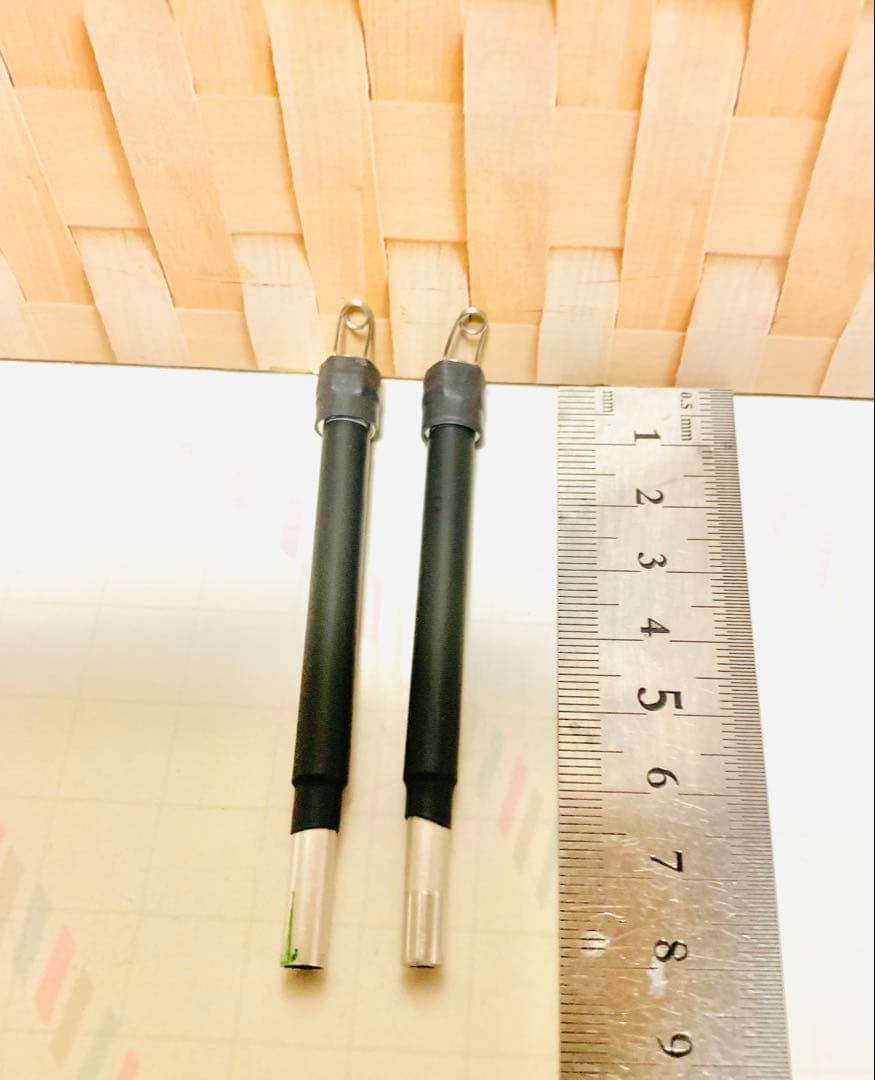 ワカサギ竿　ステンレス穂先255ミリ　　２本セット　80ミリ延長アダプター２本