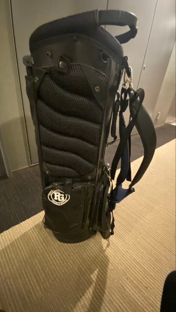 パーリーゲイツ 黒 キャディバッグ 軽量 三脚付き