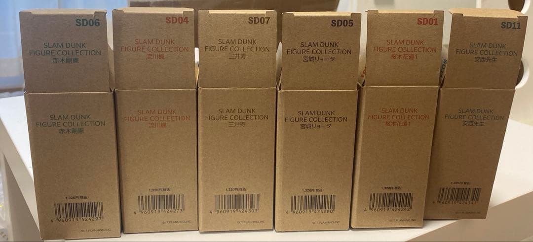 T*n様 スラムダンク　フィギュアコレクション　赤木　三井　流川　宮城　桜木　安