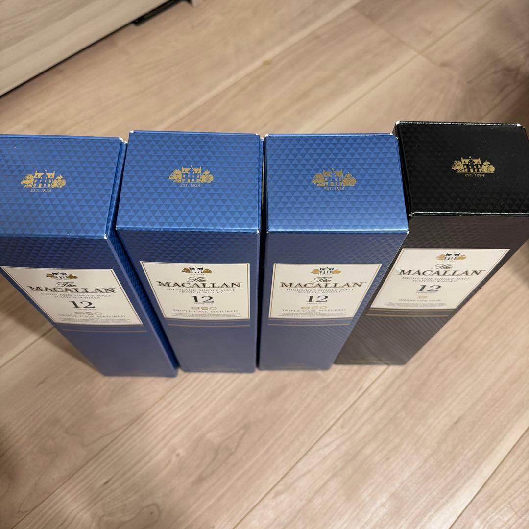 ザ・マッカラン トリプルカスク 12年３本＆シェリーオークカスク１本