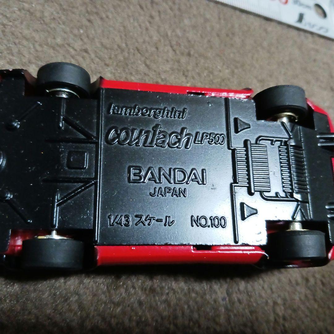 バンダイNO.100 ランボルギーニ カウンタックLP500 1/43