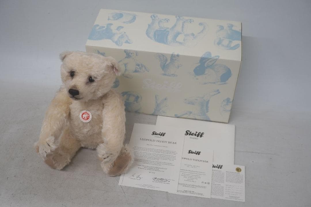 【M02-09】 Steiff シュタイフ レオポルド テディベア ぬいぐるみ