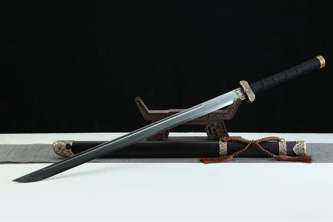 黒今古刀 刀装具 軍刀 苗刀 模造刀 武具 舞踊刀 古兵器