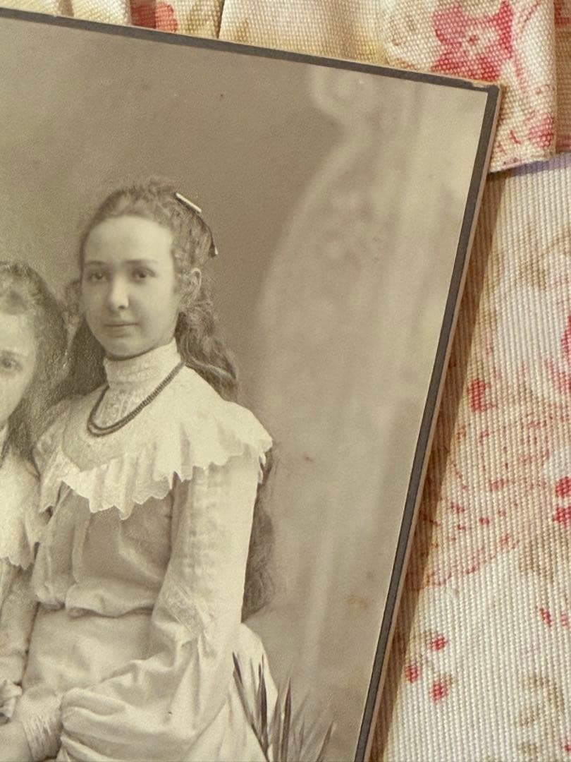 アンティーク　カルト・ド・ヴィジット　＊美しい少女達＊アンティーク　ポストカード