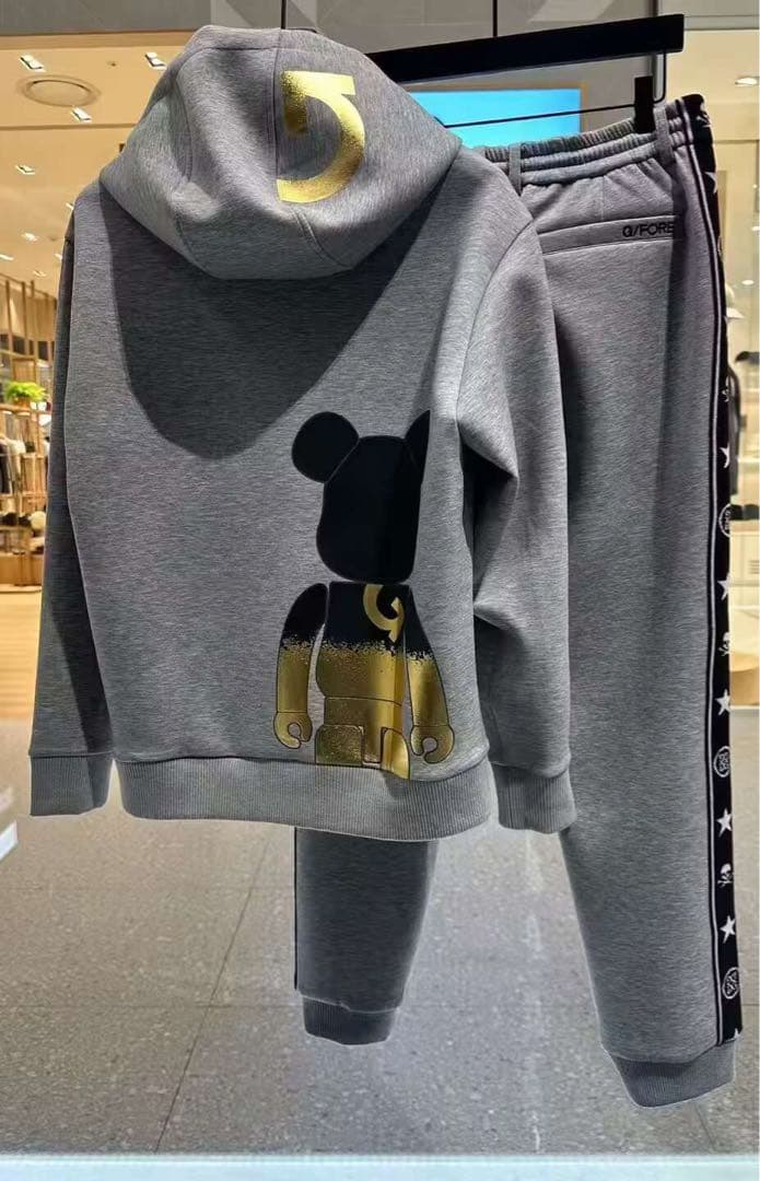 ジーフォアゴルフメンズ G/FORE パーカーグレー フード付きスウェットセット