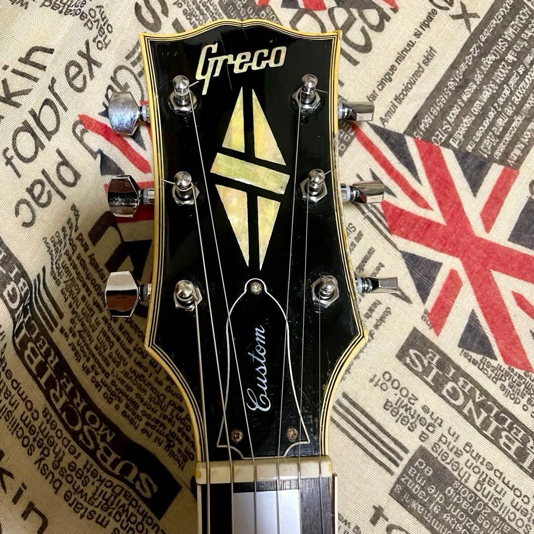 【ビンテージ】Greco レスポールカスタム ブラック エレキギター