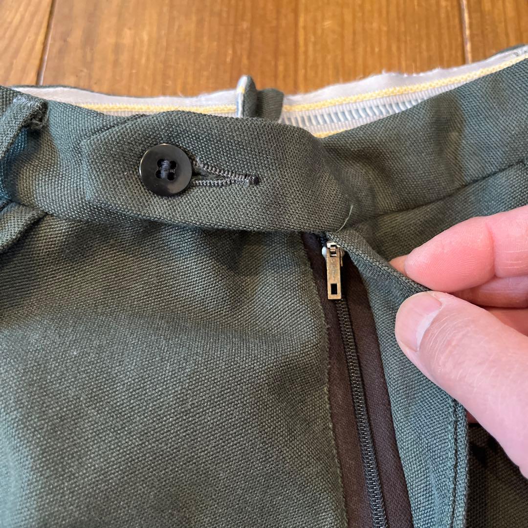 ヴィンテージ1971スウェーデン軍パイピングスラックス