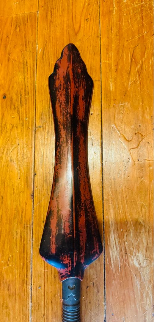 槍　拵　朱槍　根来塗り