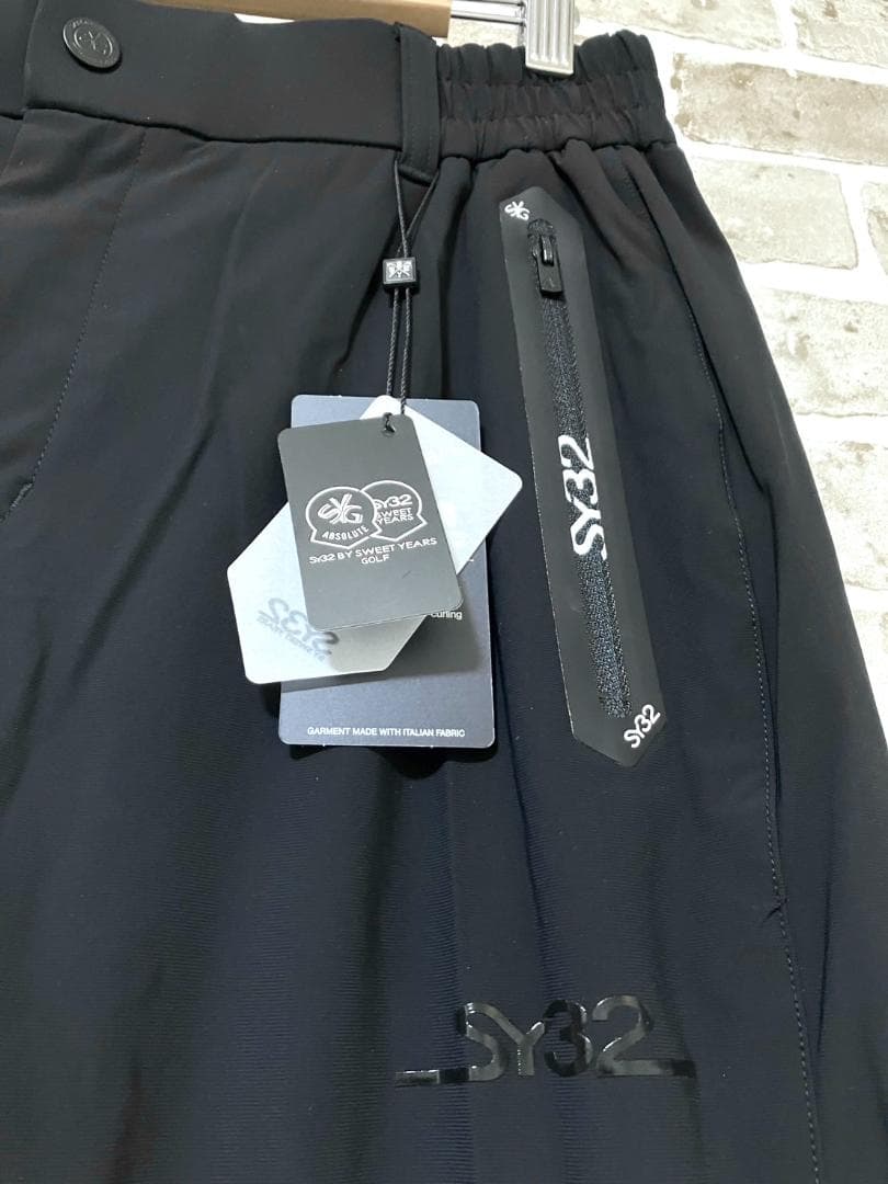【24時間以内/早い者勝ち】新品 SY32 メンズ ゴルフパンツ XL ブラック