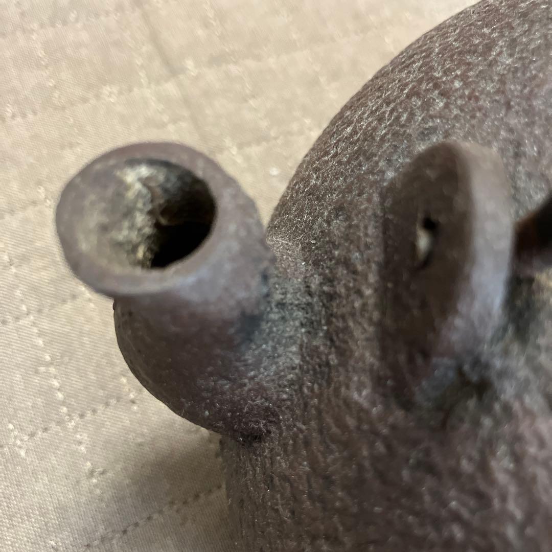 鉄瓶 蓋付き　龍文堂