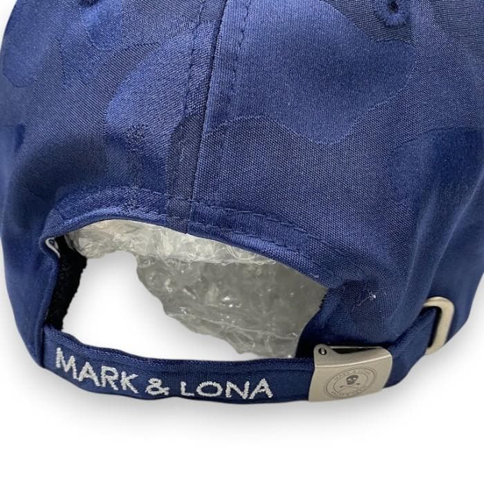 超美品 マーク＆ロナ カモフラ 髑髏 スカルワッペン キャップ 帽子 ゴルフ