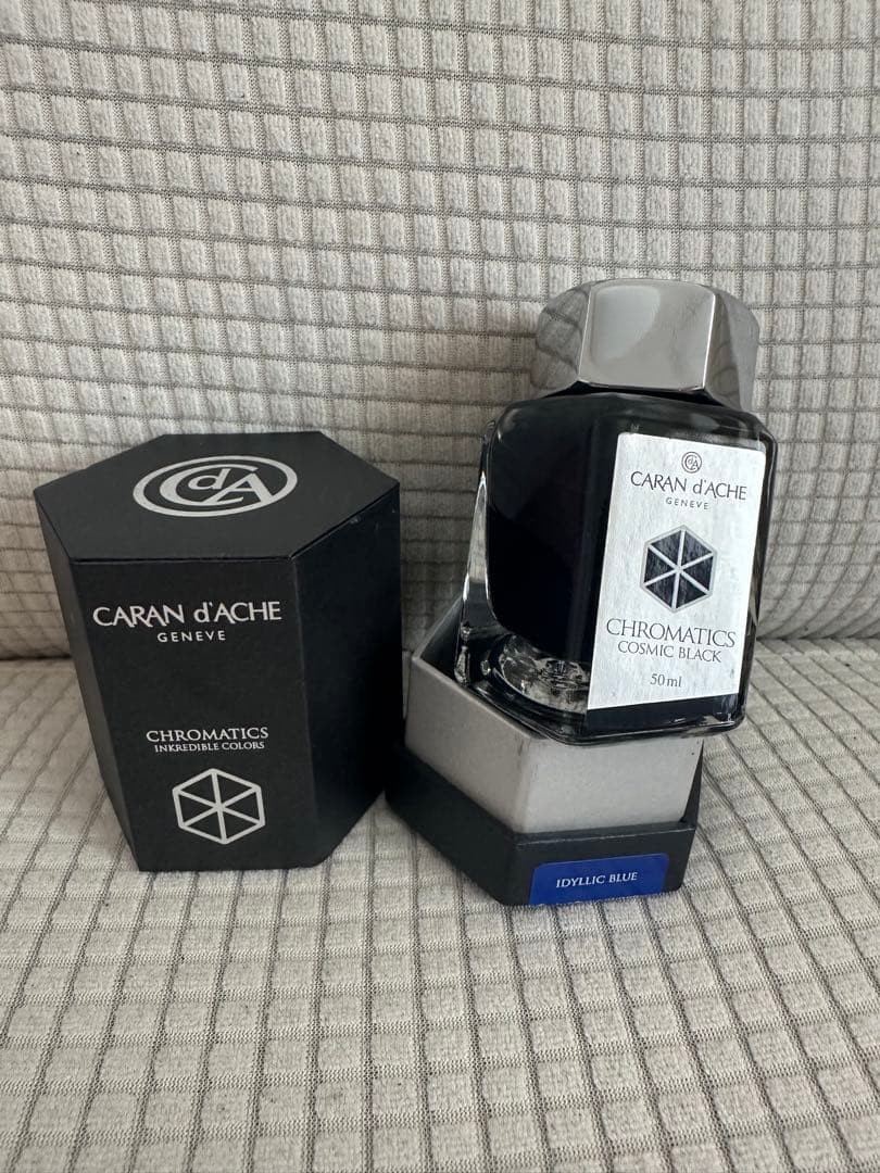 CARAN D'ACHE CHROMATICS インク 50ml +ガラスペン