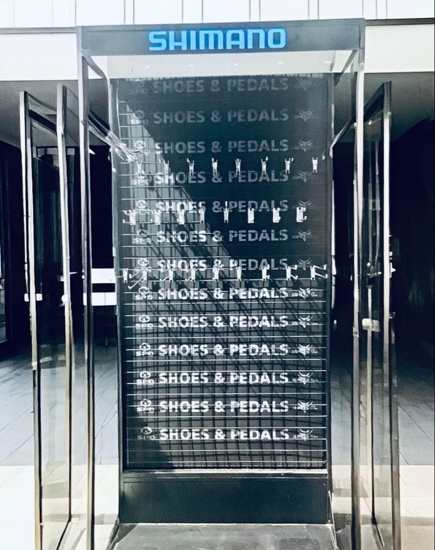 販促非売品 SHIMANO 電飾つき ネットラック 棚什器 ディスプレイスタンド