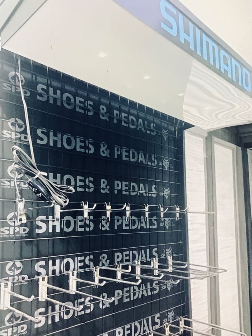 販促非売品 SHIMANO 電飾つき ネットラック 棚什器 ディスプレイスタンド