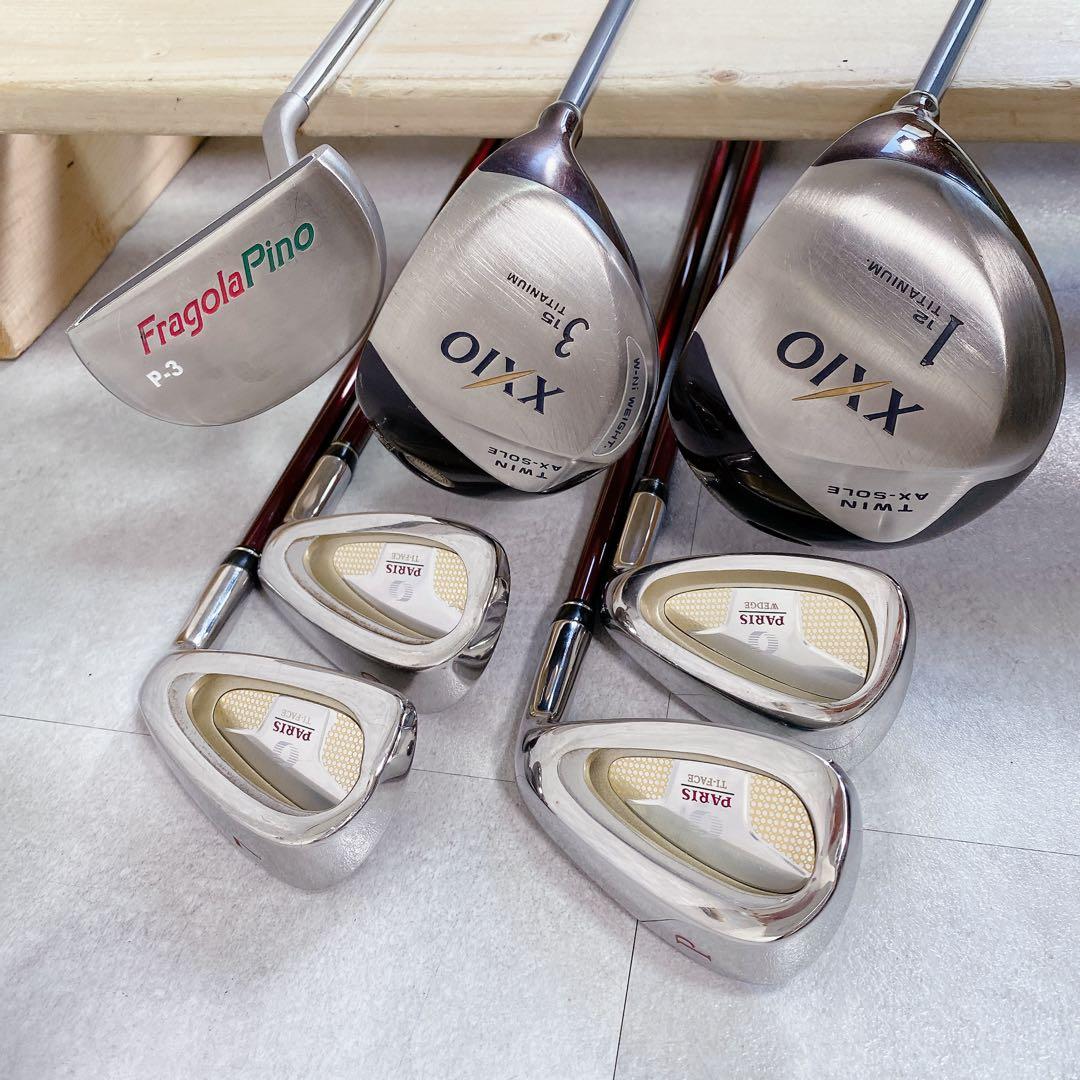 V826 XXIO 他 ゴルフクラブ レディース セット 黒 キャディバッグ