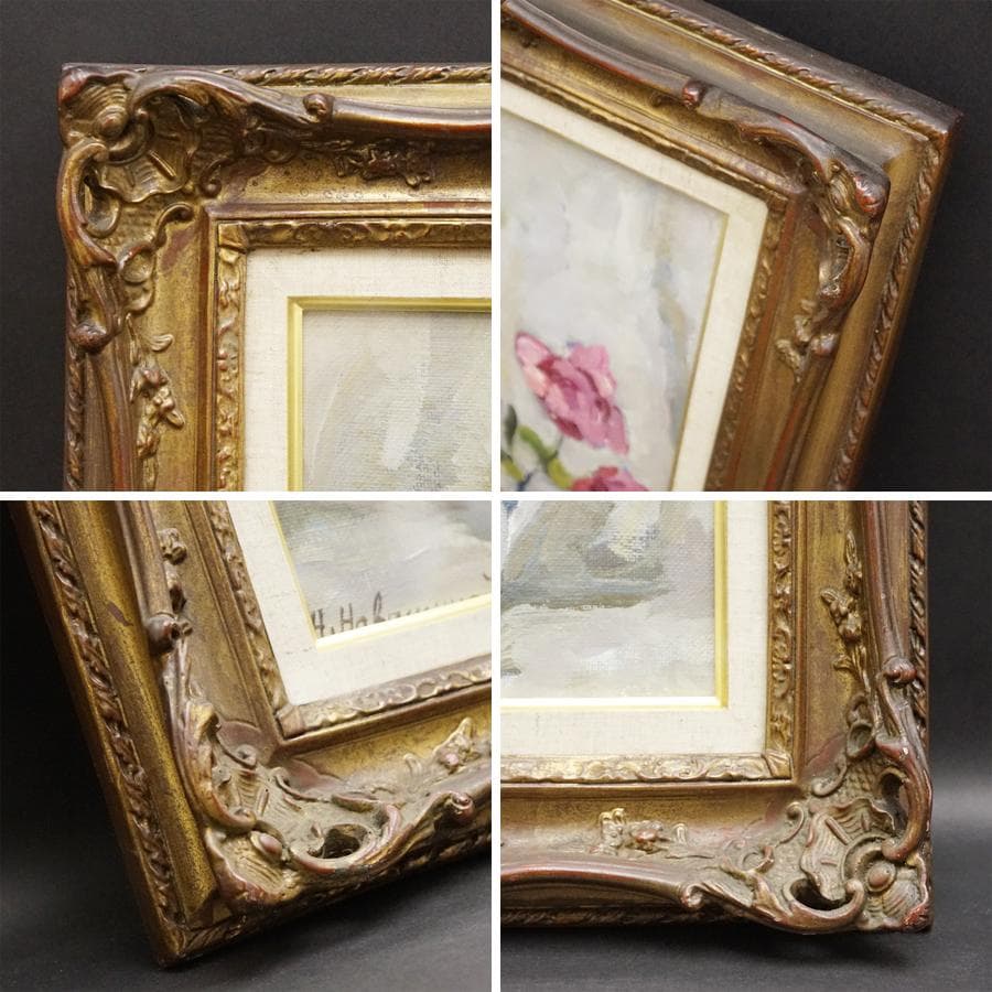 ナワシナ・クランジェフスカヤ『白い花瓶のばら』 8号 静物画 油彩 油絵 絵画