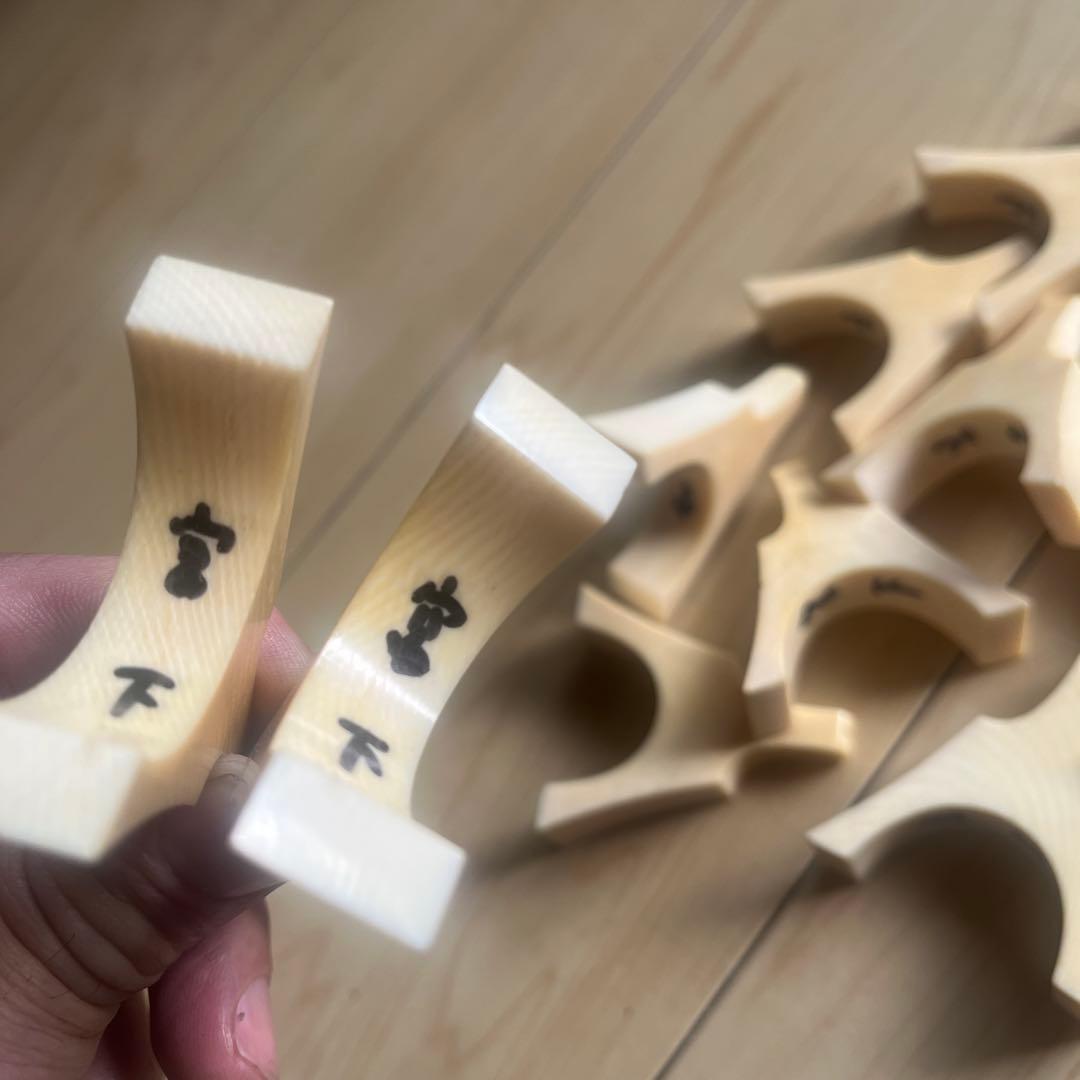 極上　三線　琴柱 筝柱　天然素材 12個セット 和楽器　御琴　和琴 御箏琴柱