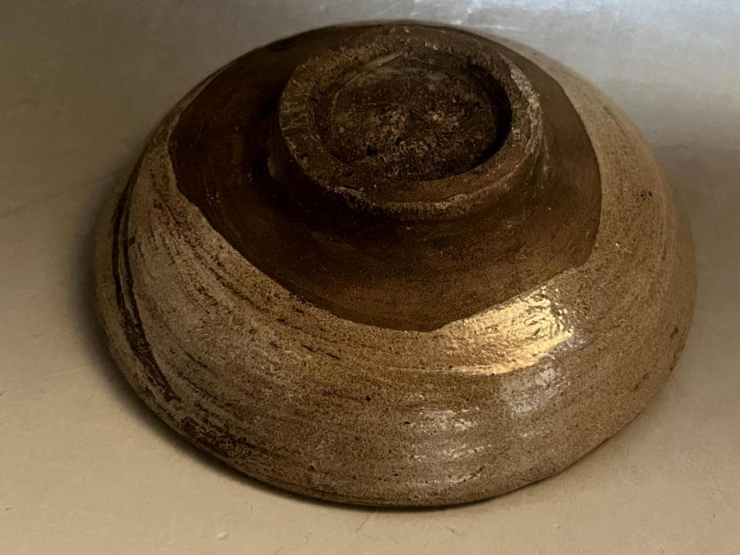 皿■古唐津 平皿 絵唐津 渦巻き 平杯 (江戸期)酒器 古美術 時代物 骨董品■