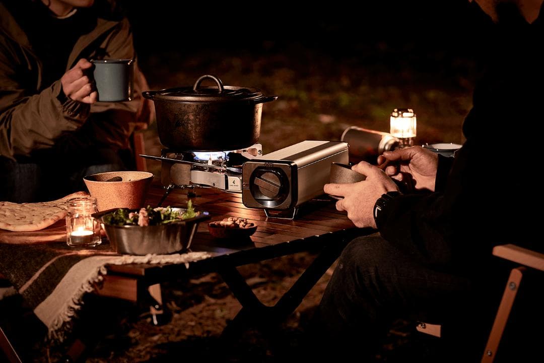 FORE WINDS フォールディング・キャンプ・ストーブ (シルバー）ケース付