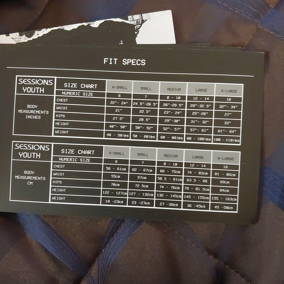 セッションズ スノボジャケット ジュニアM 140センチ相当 SESSIONS