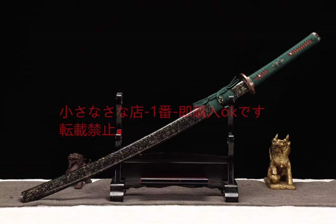 26寸ロングタンクT10焼刃ダークナイトサムライ 刀装具 日本刀 模造刀 居合刀