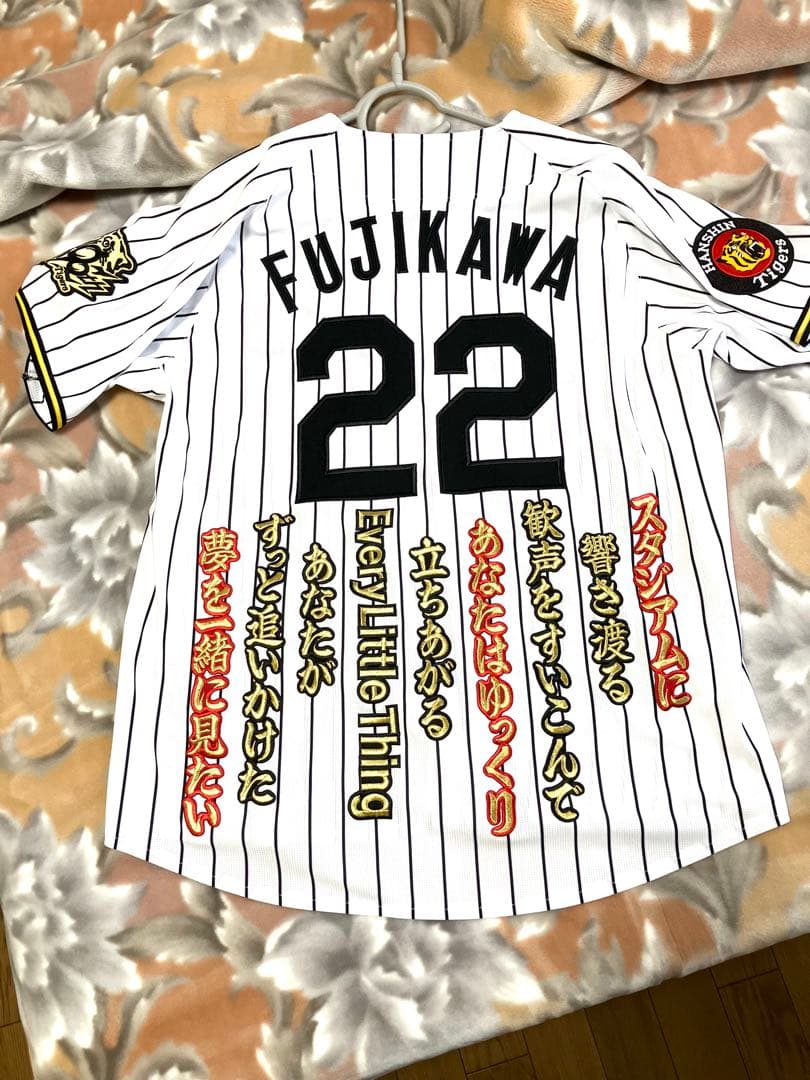 値下げ相談可 阪神タイガース 藤川監督 ユニフォーム 90周年記念 ホーム M